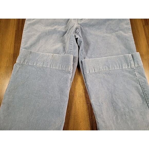 Old Navy Velour Wide Leg Trouser Pants Blue Size 4 Low Rise Y2K Retro GUC - Picture 8 of 8